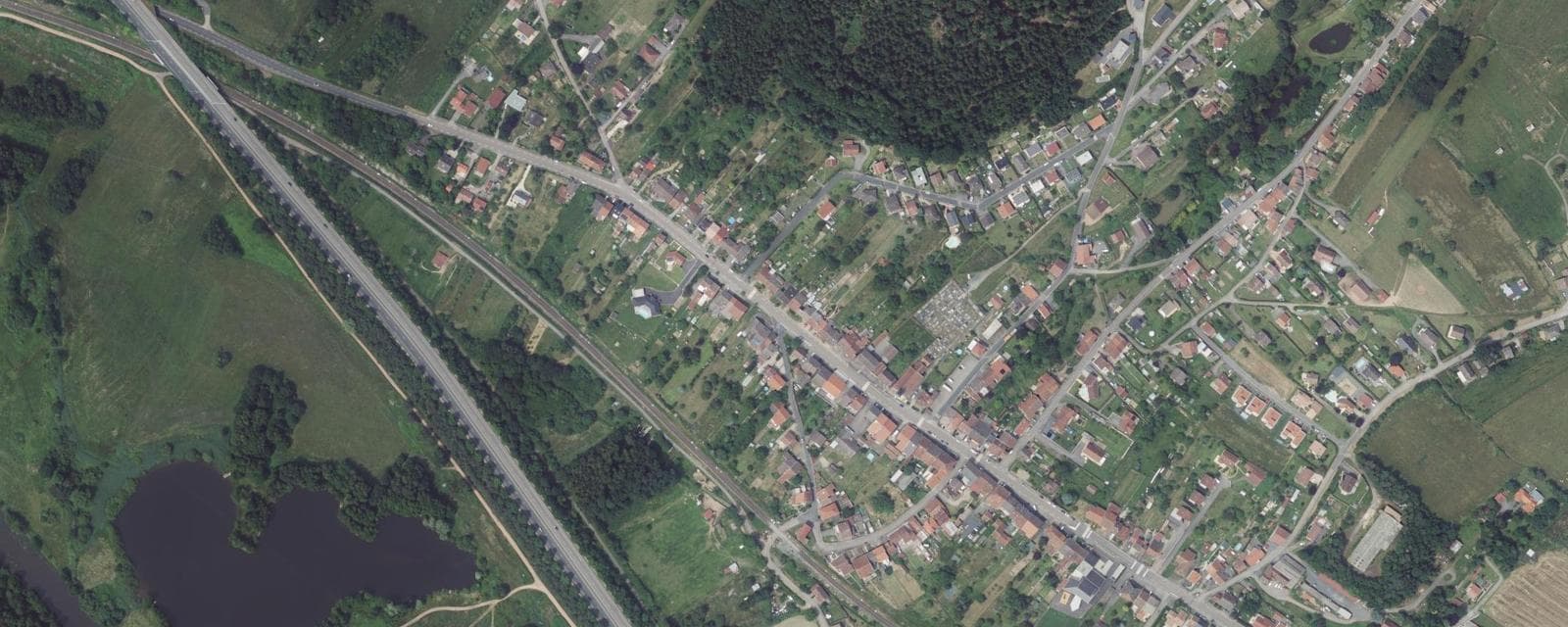 Vue aérienne de Bertrichamps (Meurthe-et-Moselle)