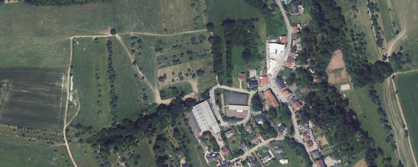 Vue aérienne de Betting (Moselle)