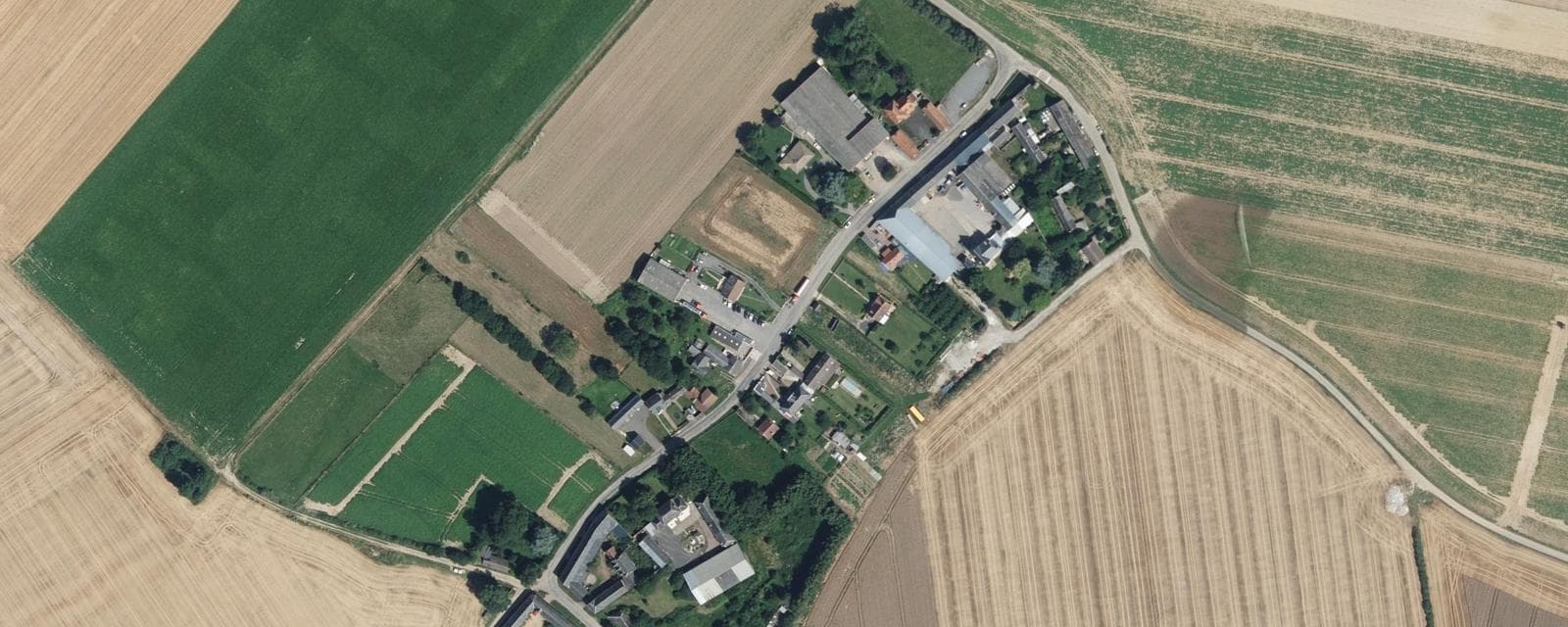 Vue aérienne de Biarre (Somme)