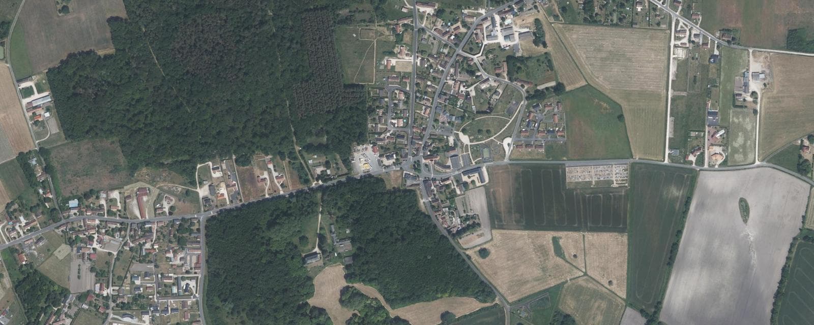 Vue aérienne de Billy (Loir-et-Cher)