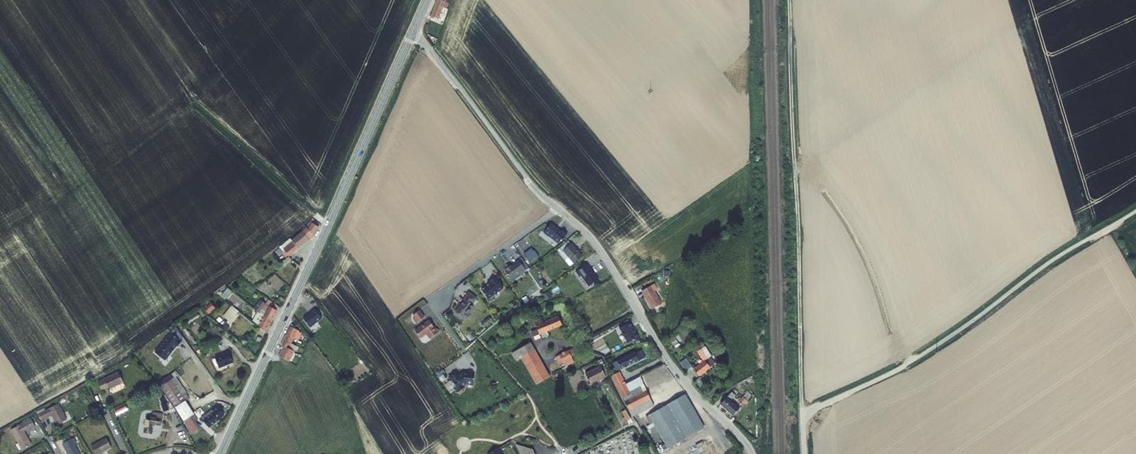 Vue aérienne de Bissezeele (Nord)