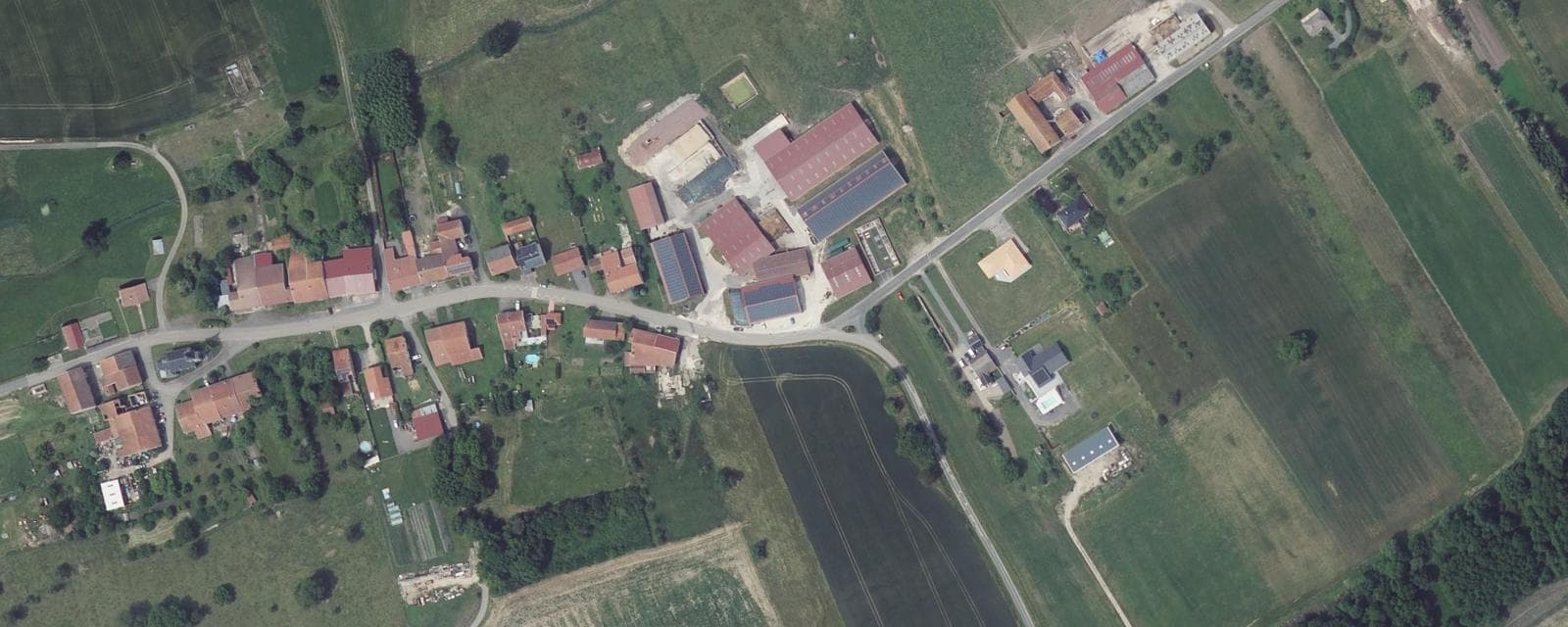 Vue aérienne de Blémerey (Meurthe-et-Moselle)