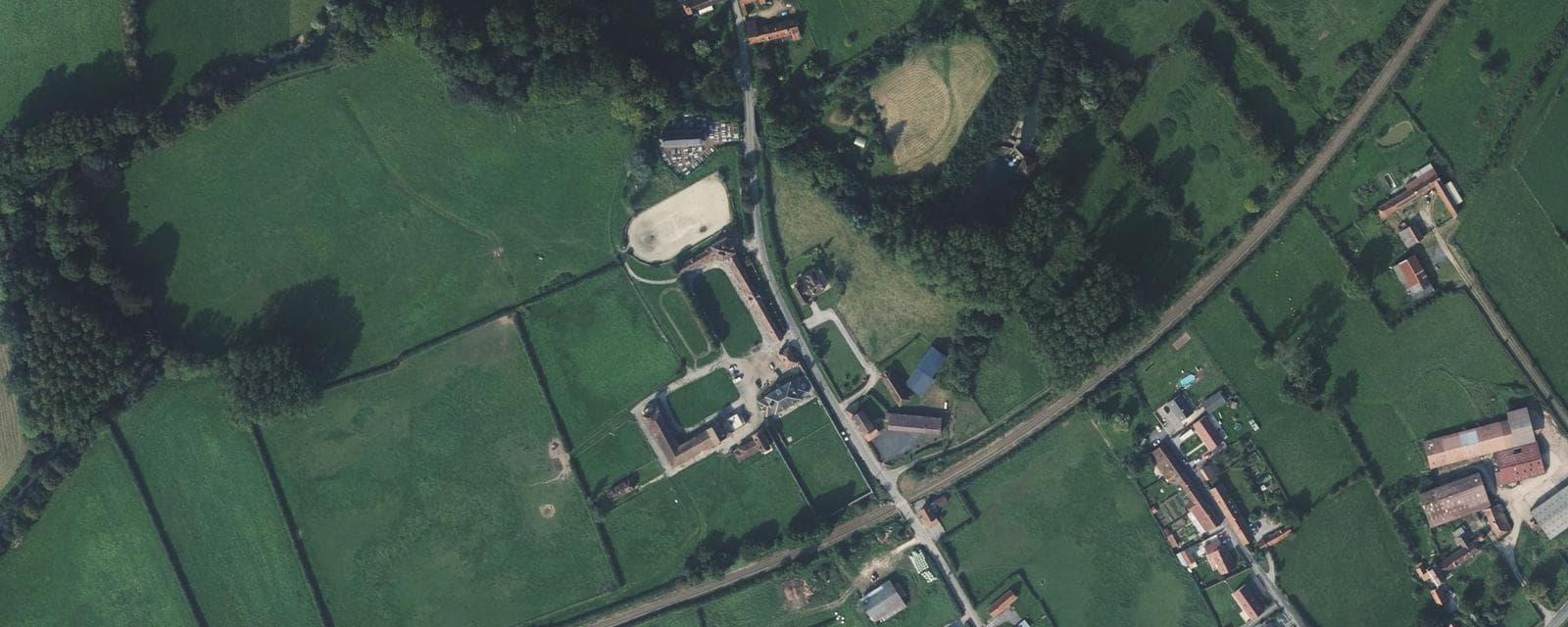 Vue aérienne de Blingel (Pas-de-Calais)