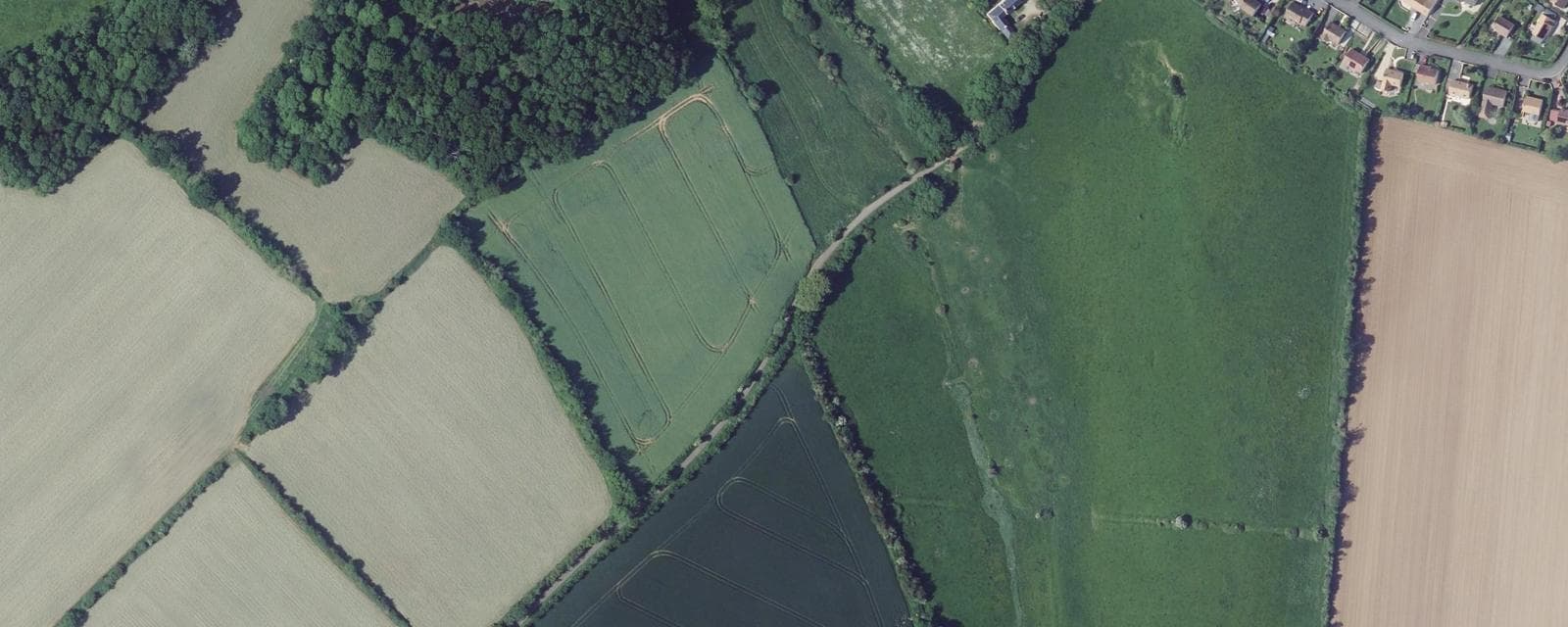 Vue aérienne de Bougy (Calvados)