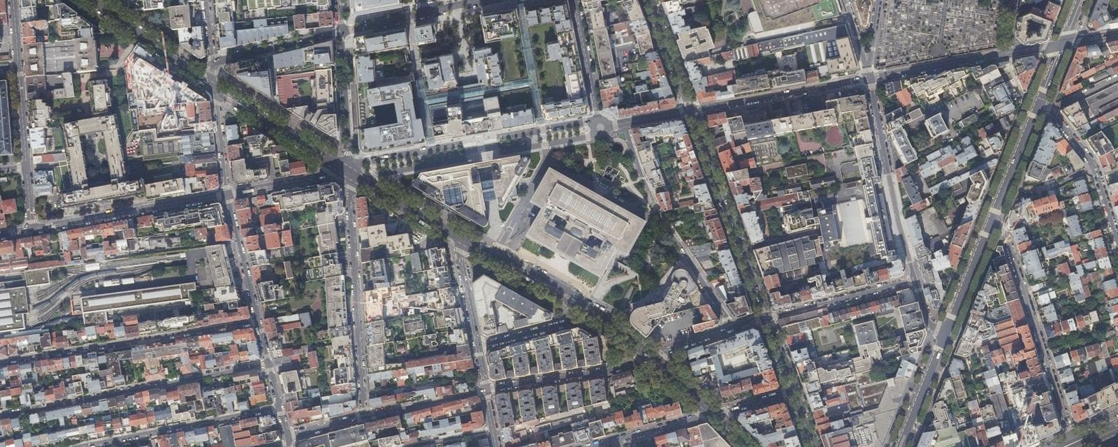 Vue aérienne de Boulogne-Billancourt (Hauts-de-Seine)