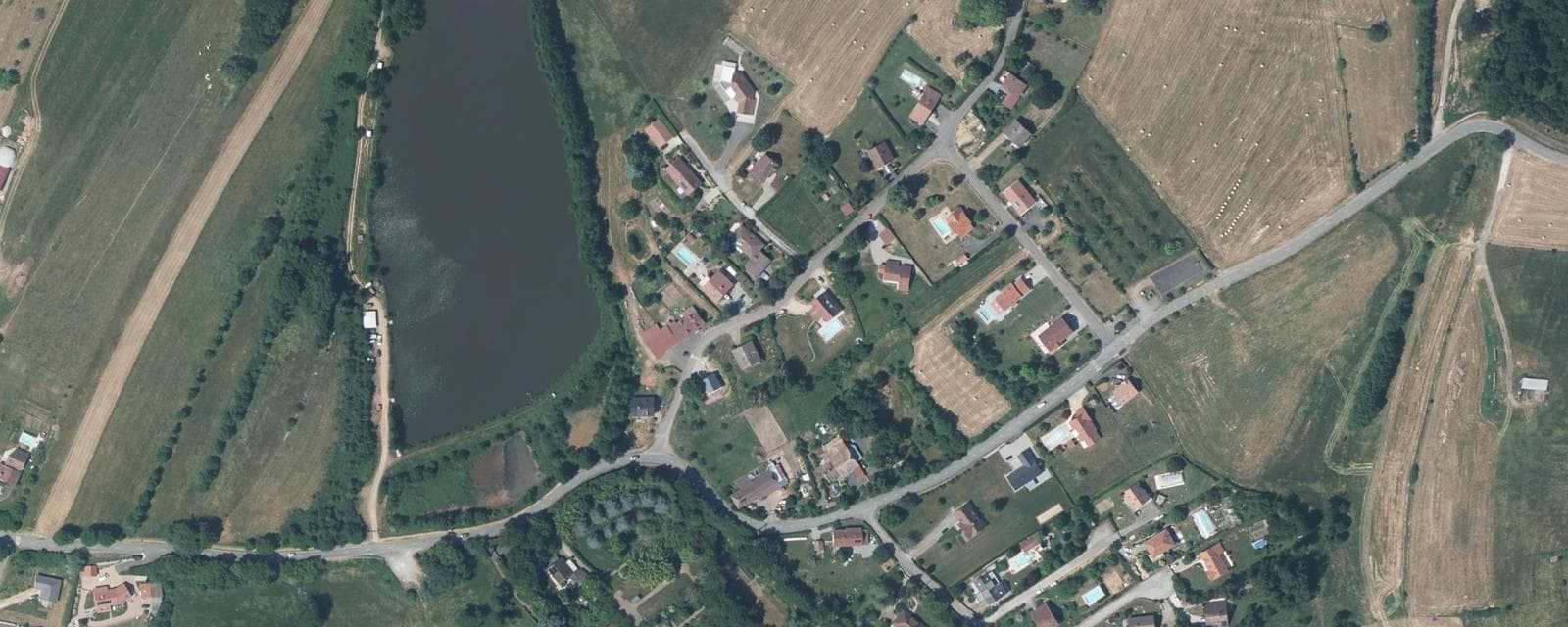 Vue aérienne de Bourg-sous-Châtelet (Territoire de Belfort)