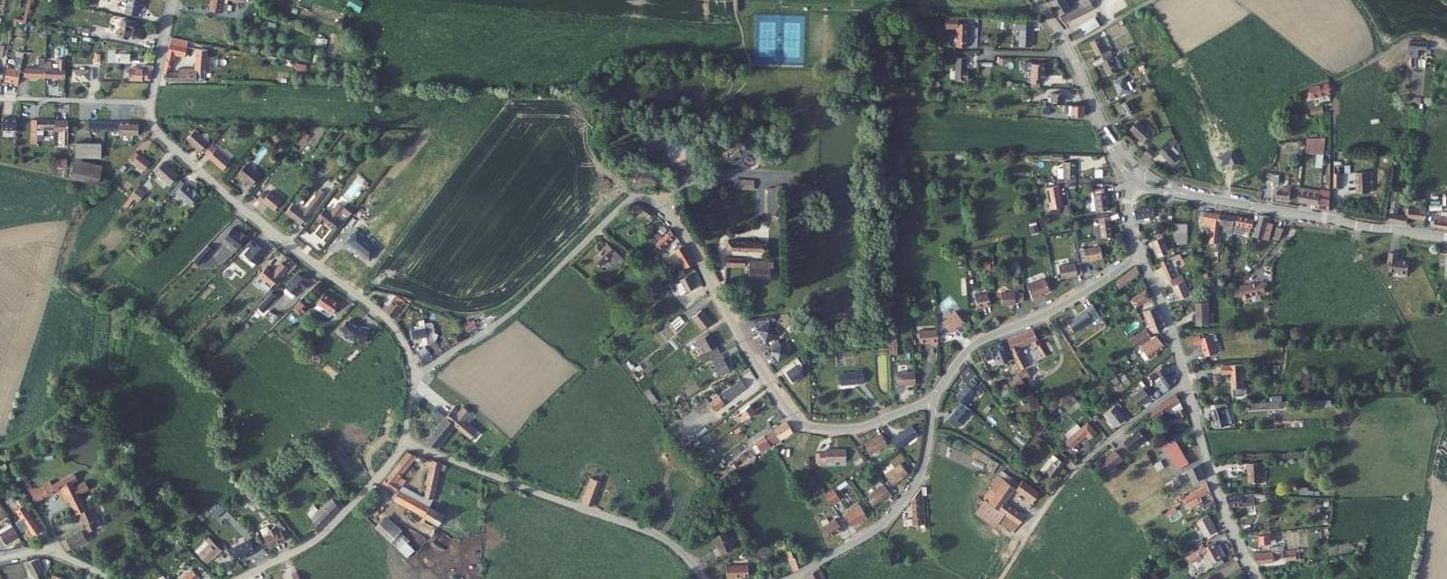 Vue aérienne de Bouvignies (Nord)