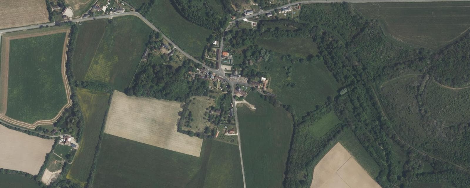 Vue aérienne de Breteau (Loiret)