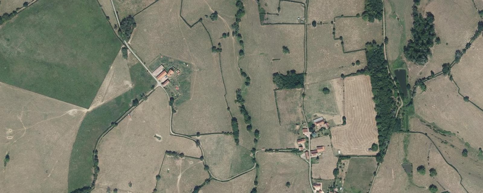 Vue aérienne de Briant (Saône-et-Loire)