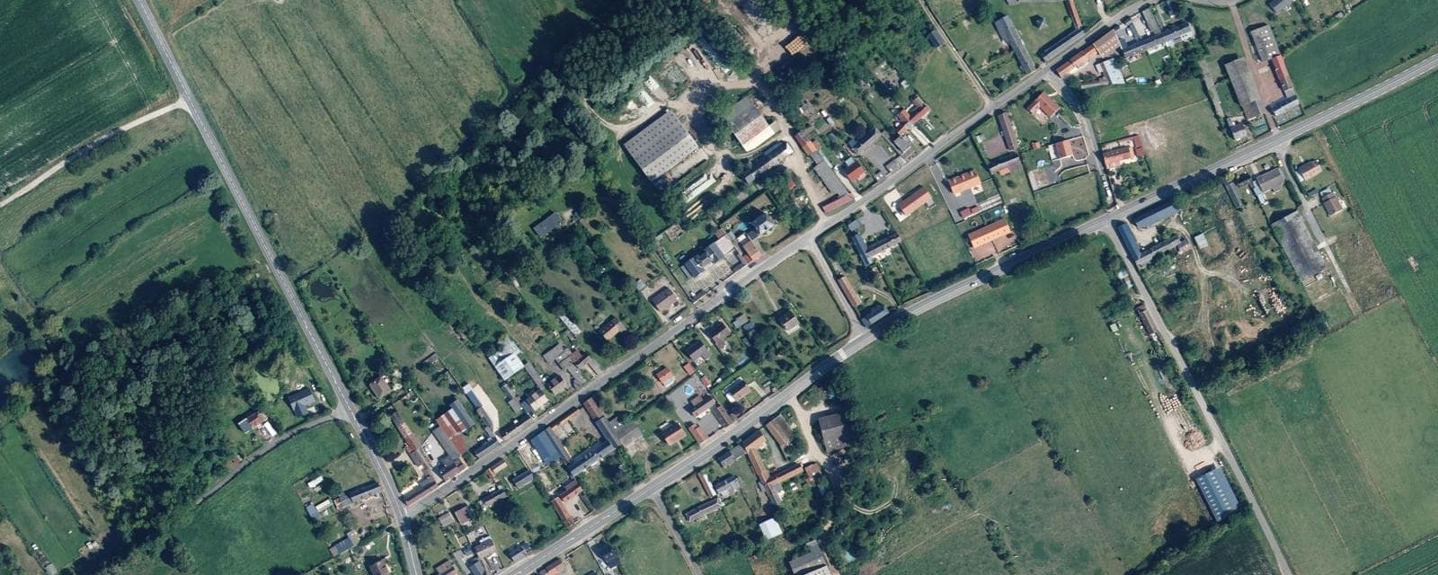 Vue aérienne de Brutelles (Somme)