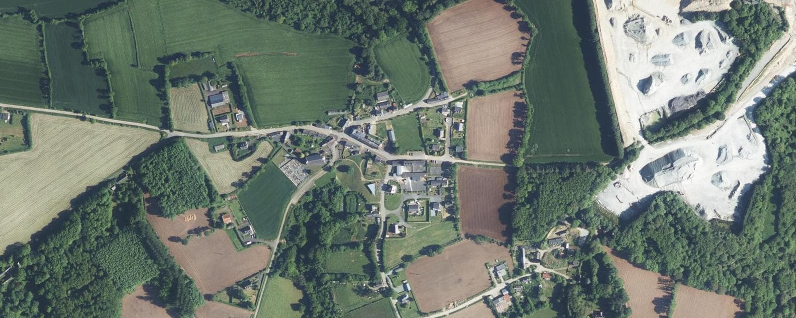 Vue aérienne de Calanhel (Côtes-d'Armor)