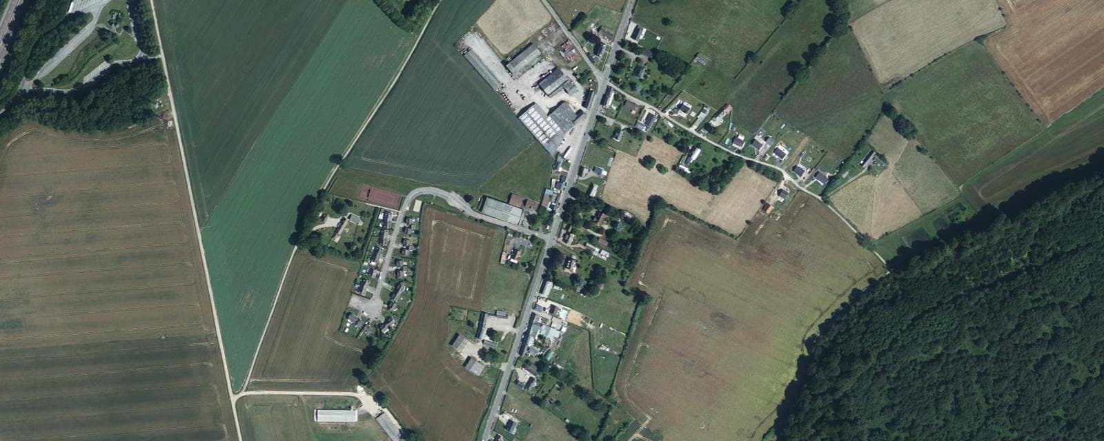 Vue aérienne de Callengeville (Seine-Maritime)