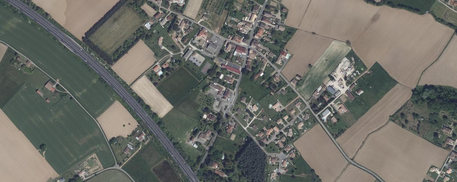 Vue aérienne de Calonges (Lot-et-Garonne)