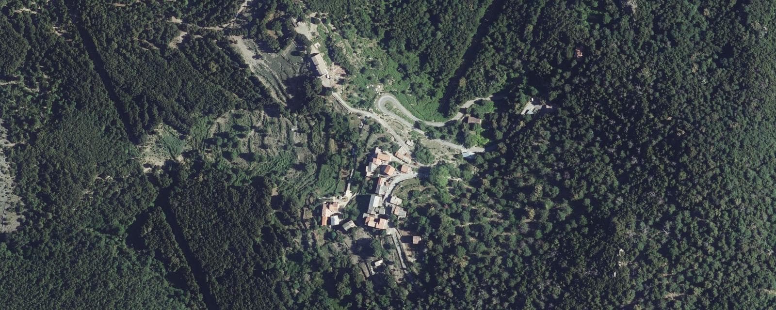Vue aérienne de Cambia (Haute-Corse)