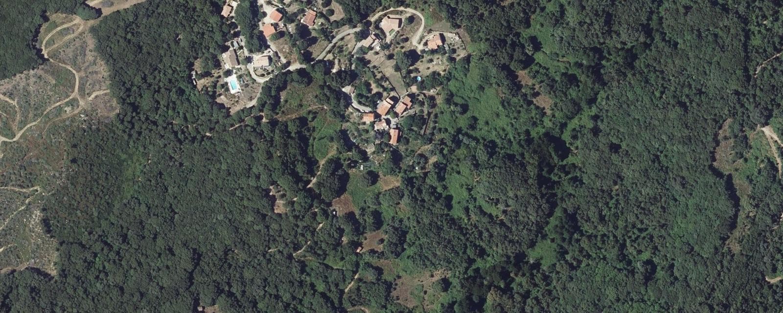 Vue aérienne de Cardo-Torgia (Corse-du-Sud)