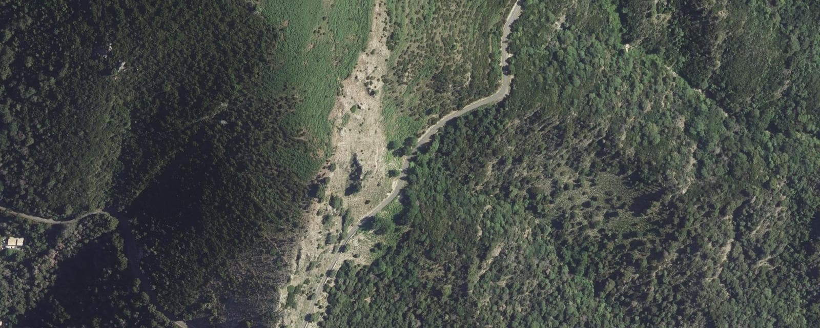 Vue aérienne de Casabianca (Haute-Corse)