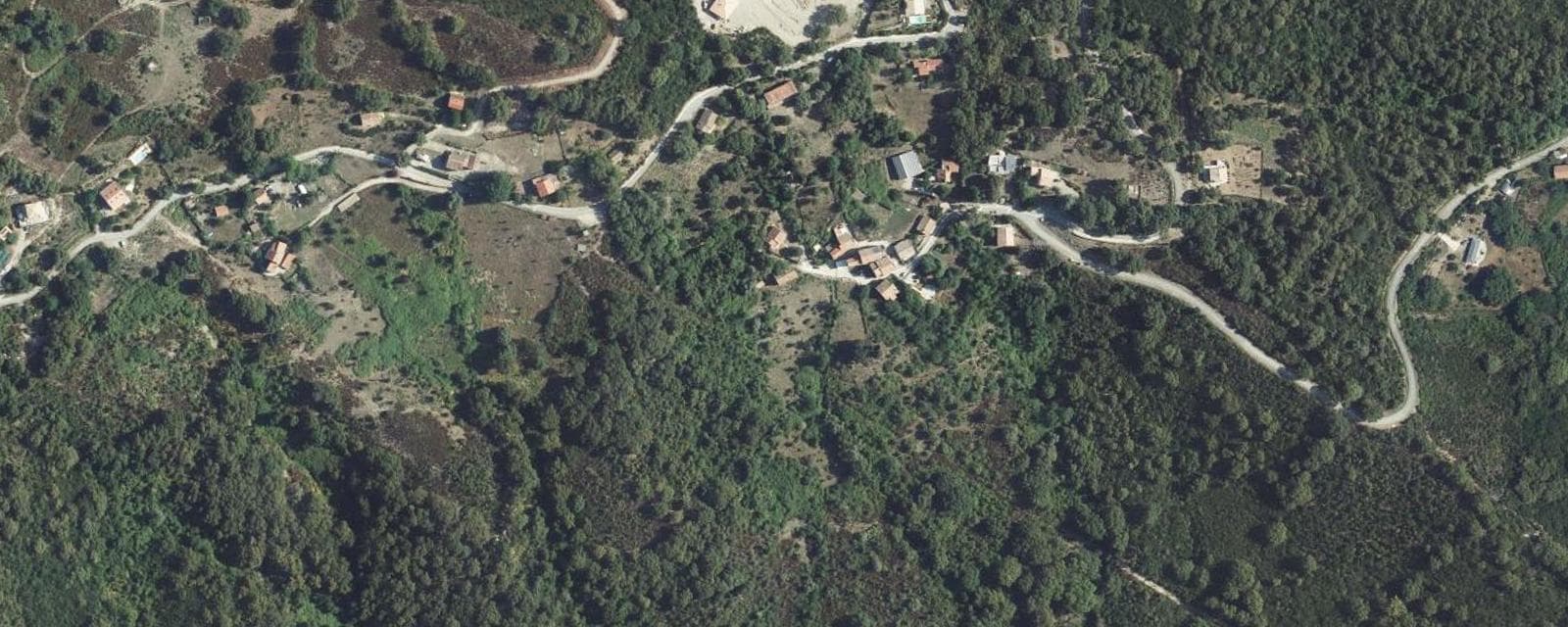 Vue aérienne de Casevecchie (Haute-Corse)