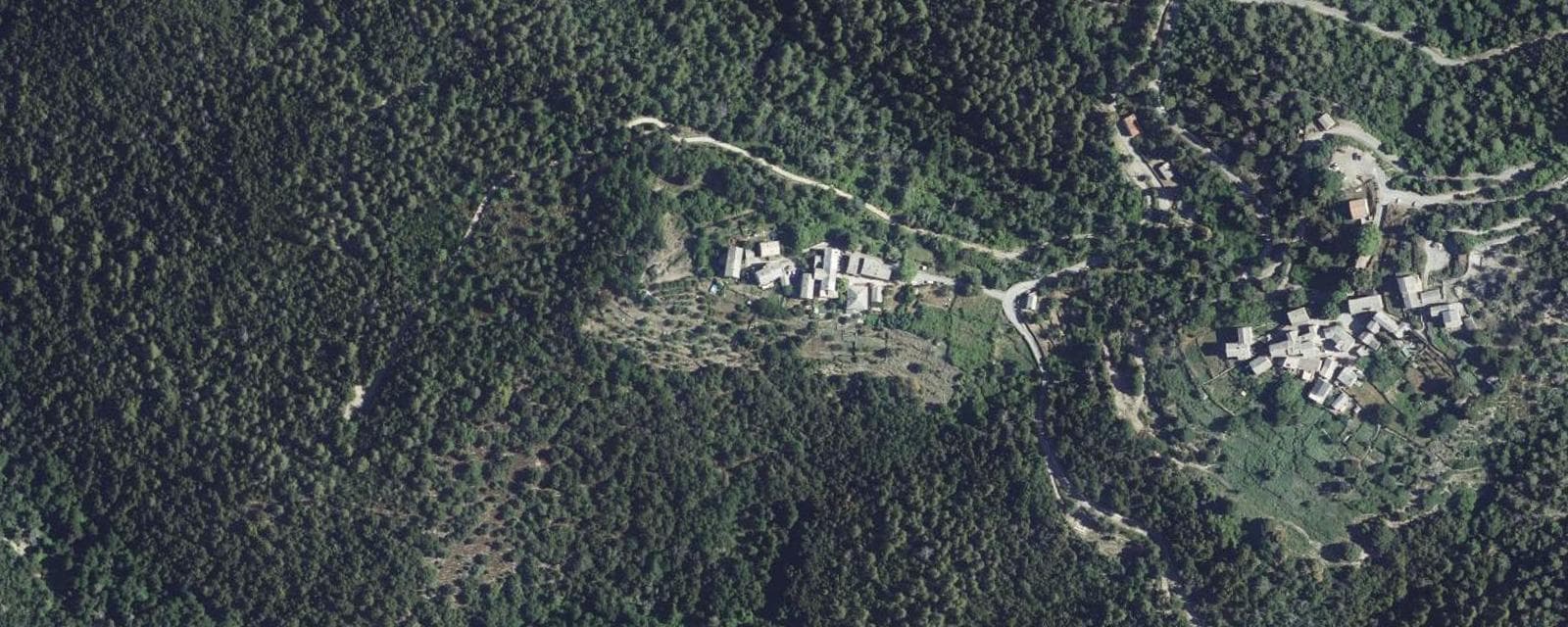 Vue aérienne de Castineta (Haute-Corse)