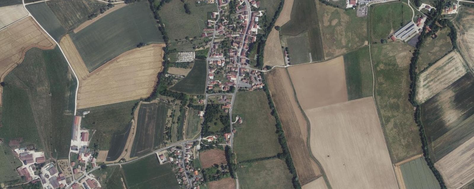 Vue aérienne de Ceffonds (Haute-Marne)