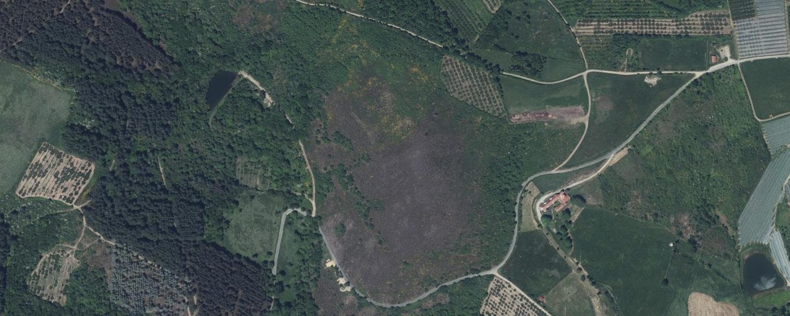 Vue aérienne de Cellieu (Loire)