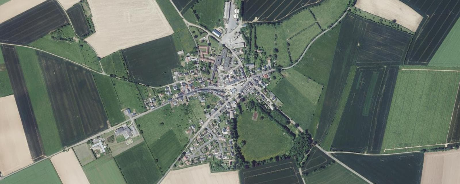 Vue aérienne de Cesny-les-Sources (Calvados)
