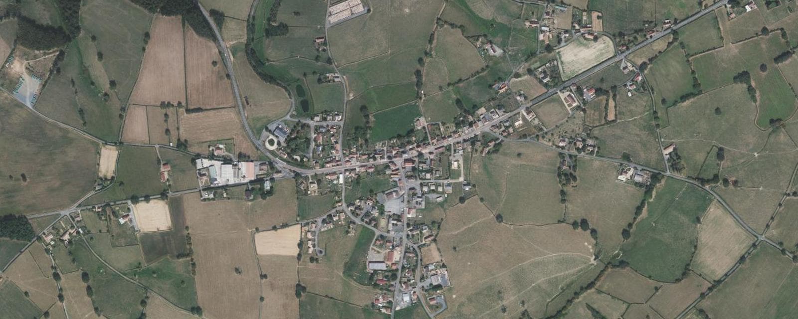 Vue aérienne de Chalmoux (Saône-et-Loire)