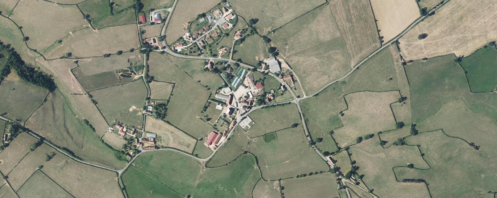 Vue aérienne de Champlecy (Saône-et-Loire)