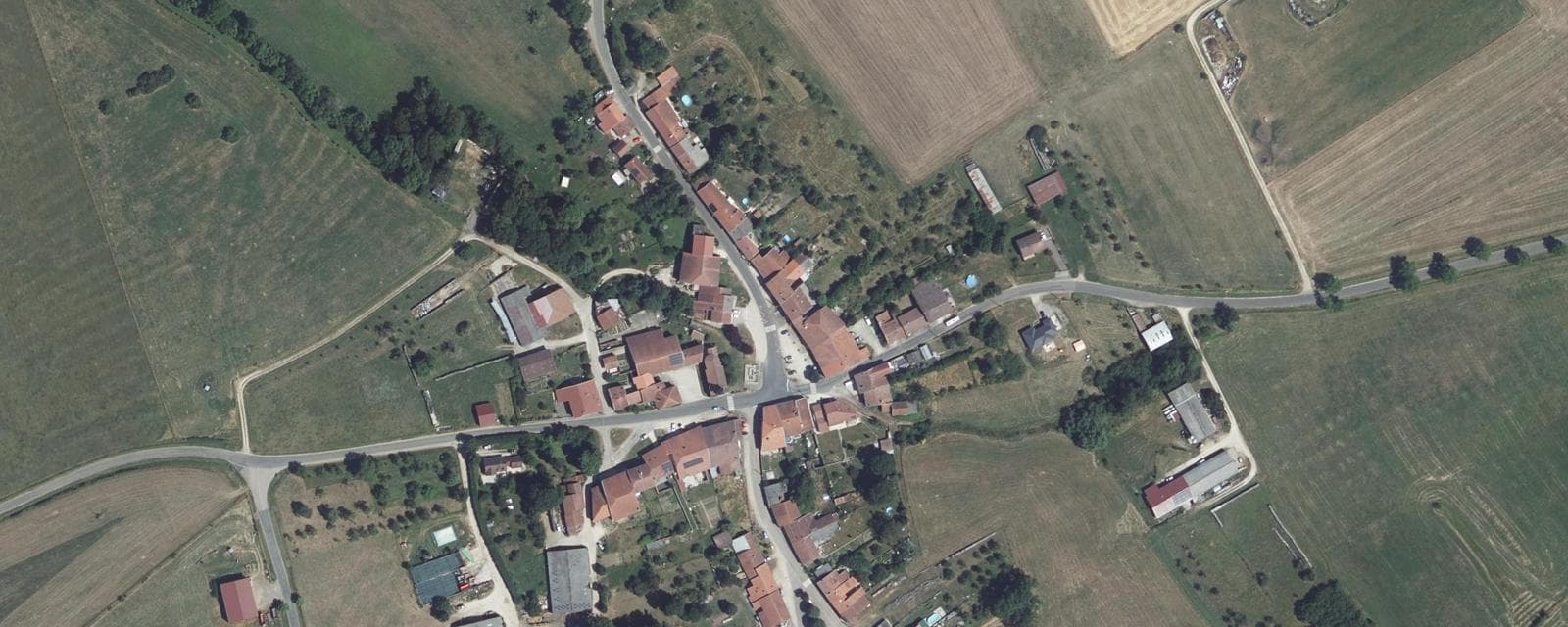Vue aérienne de Chaouilley (Meurthe-et-Moselle)