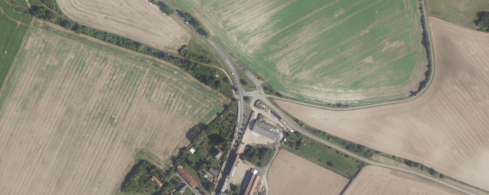 Vue aérienne de Charmont (Val-d'Oise)