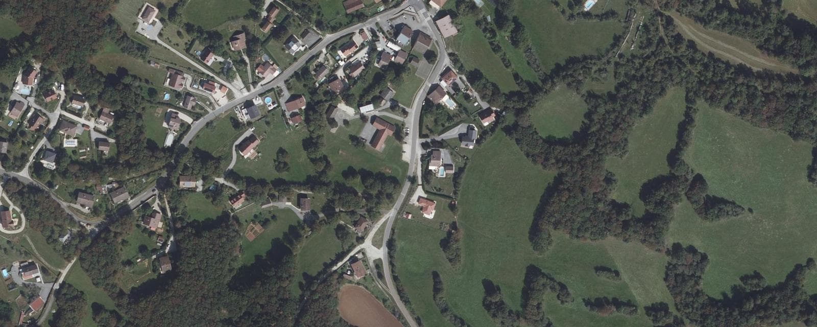 Vue aérienne de Charnay (Doubs)