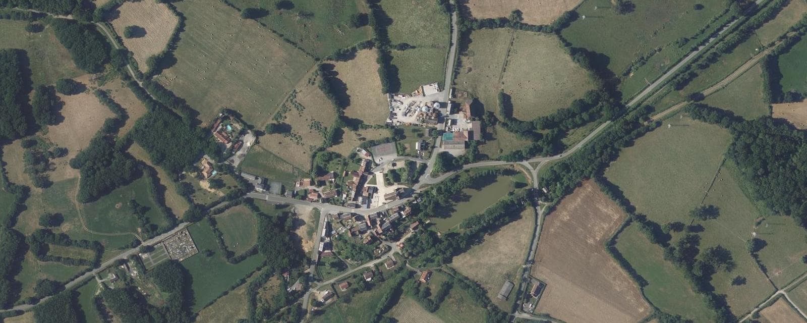 Vue aérienne de Chavin (Indre)