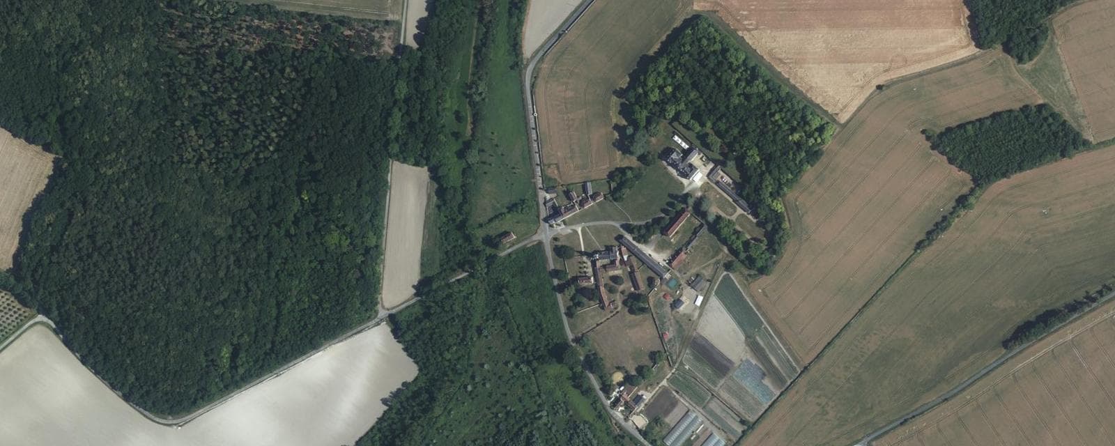 Vue aérienne de Chezelles (Indre-et-Loire)