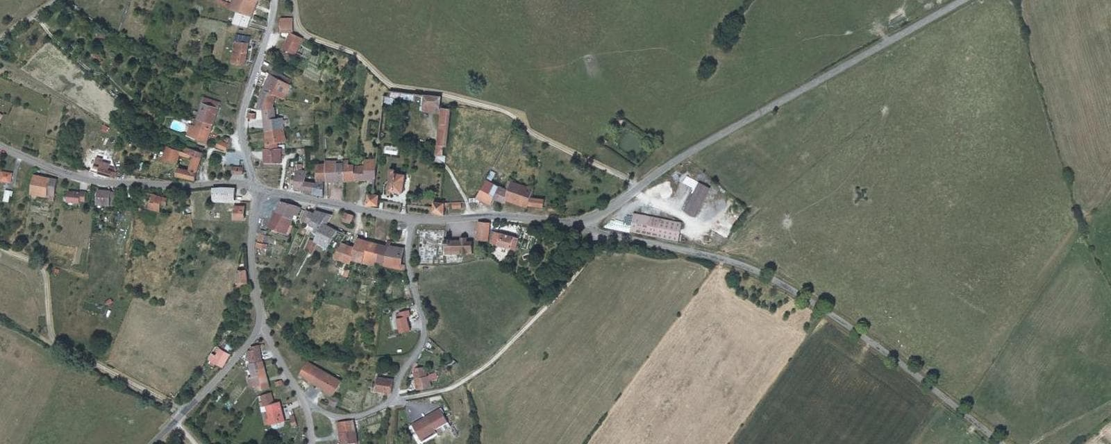 Vue aérienne de Choiseul (Haute-Marne)