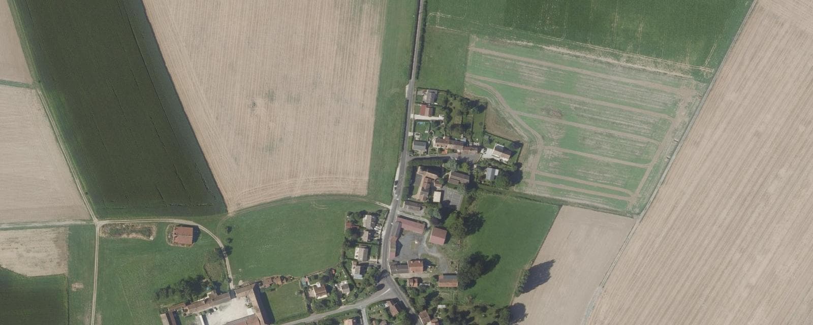 Vue aérienne de Clos-Fontaine (Seine-et-Marne)