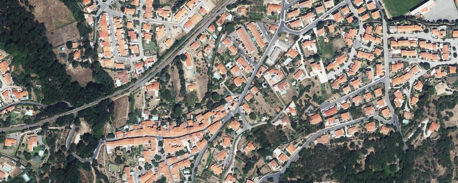 Vue aérienne de Codalet (Pyrénées-Orientales)