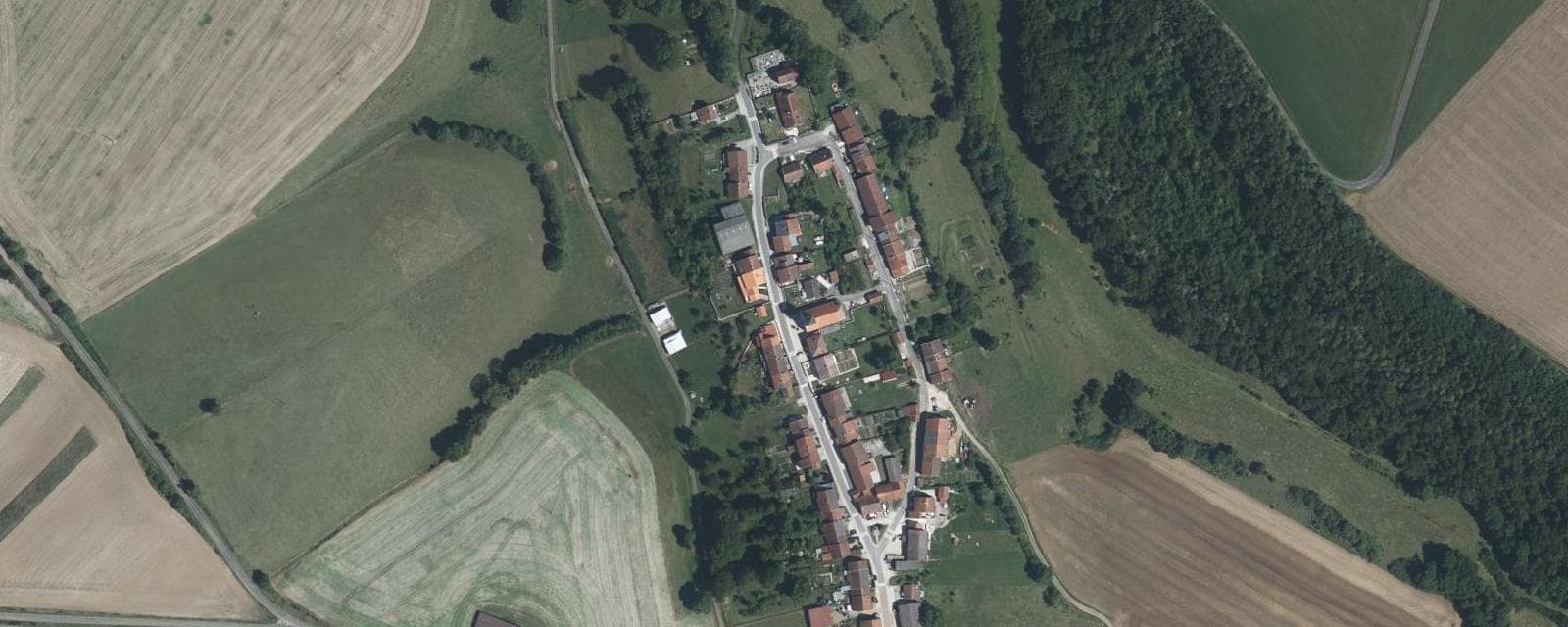 Vue aérienne de Consigny (Haute-Marne)