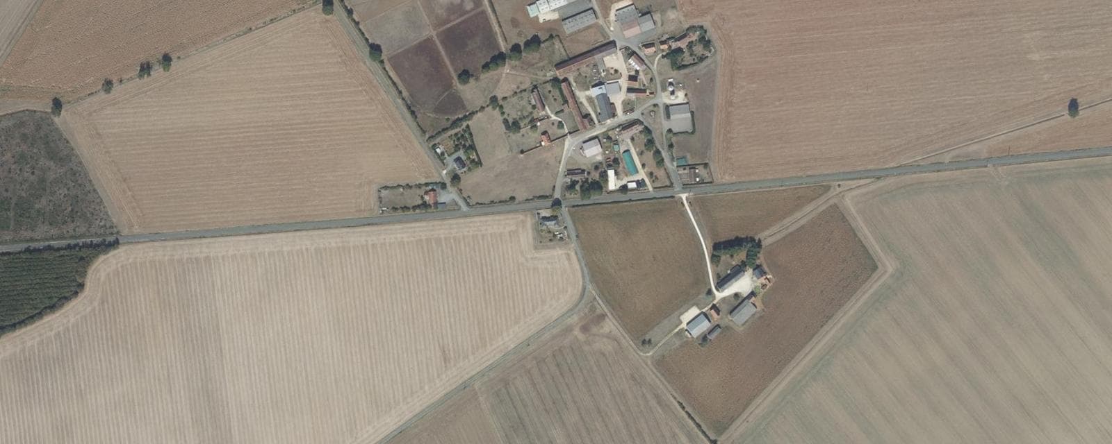 Vue aérienne de Contres (Cher)
