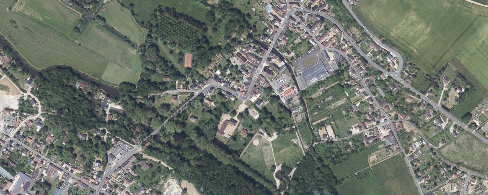 Vue aérienne de Coulombs (Eure-et-Loir)