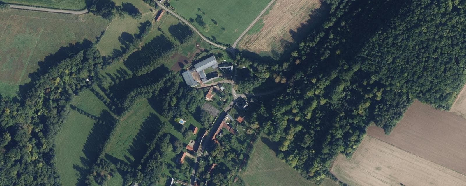Vue aérienne de Courcelles-sous-Thoix (Somme)