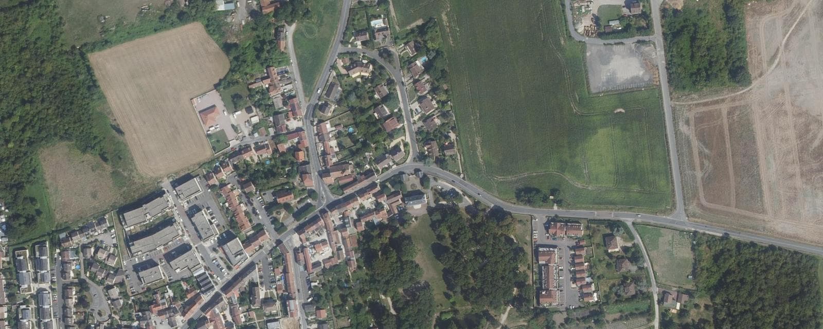 Vue aérienne de Courtry (Seine-et-Marne)
