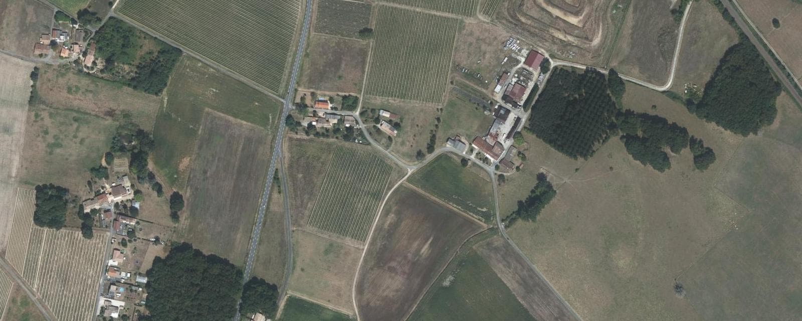 Vue aérienne de Coux (Charente-Maritime)