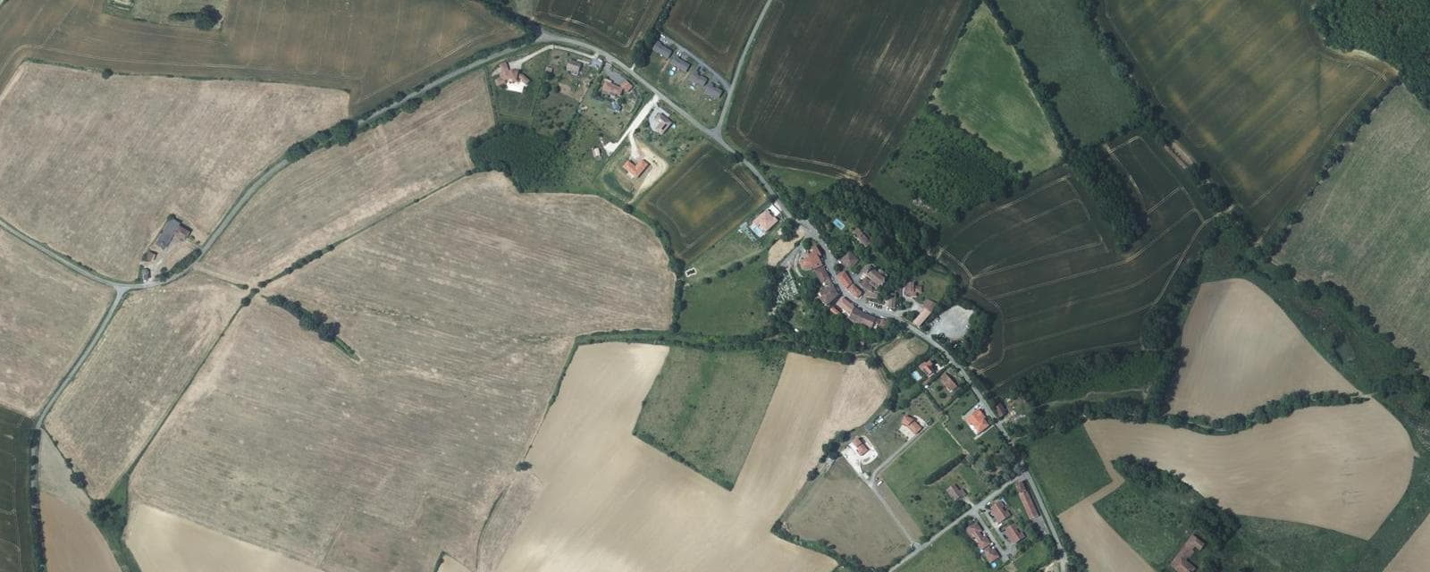Vue aérienne de Crastes (Gers)