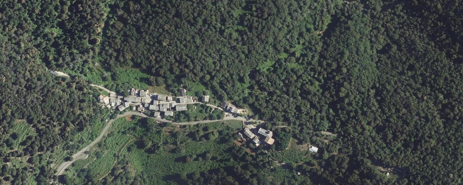 Vue aérienne de Croce (Haute-Corse)