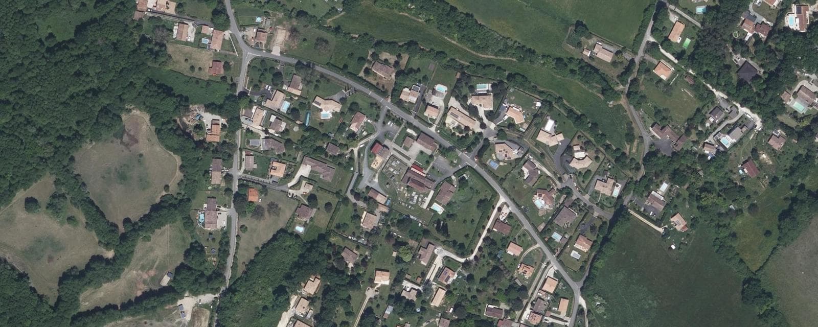 Vue aérienne de Croignon (Gironde)