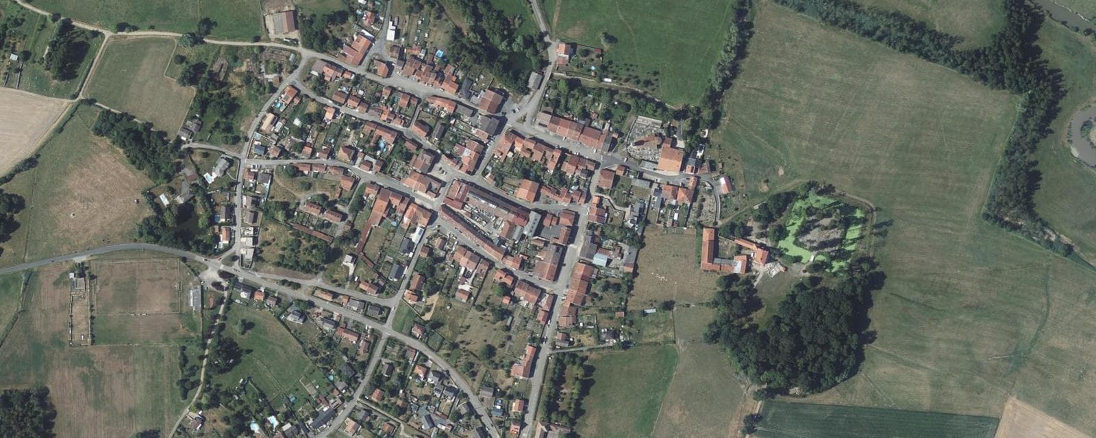 Vue aérienne de Croismare (Meurthe-et-Moselle)