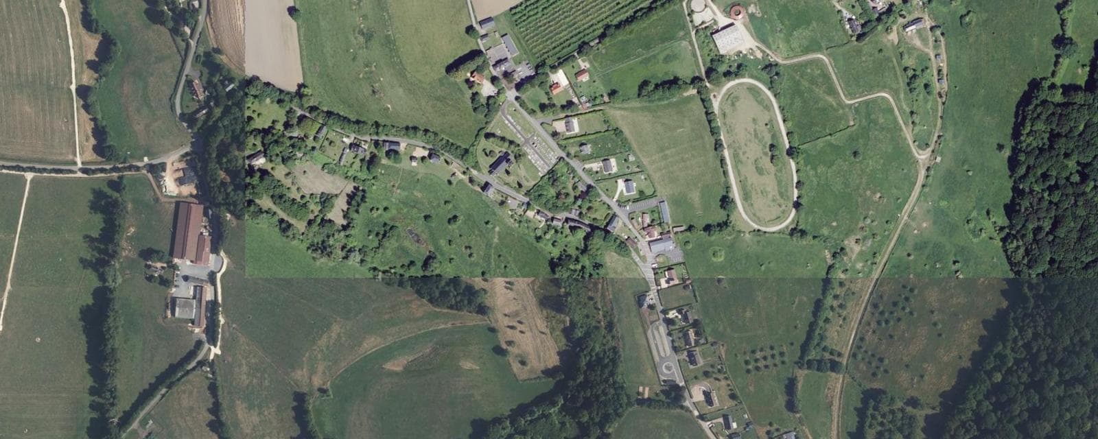 Vue aérienne de Crouttes (Orne)