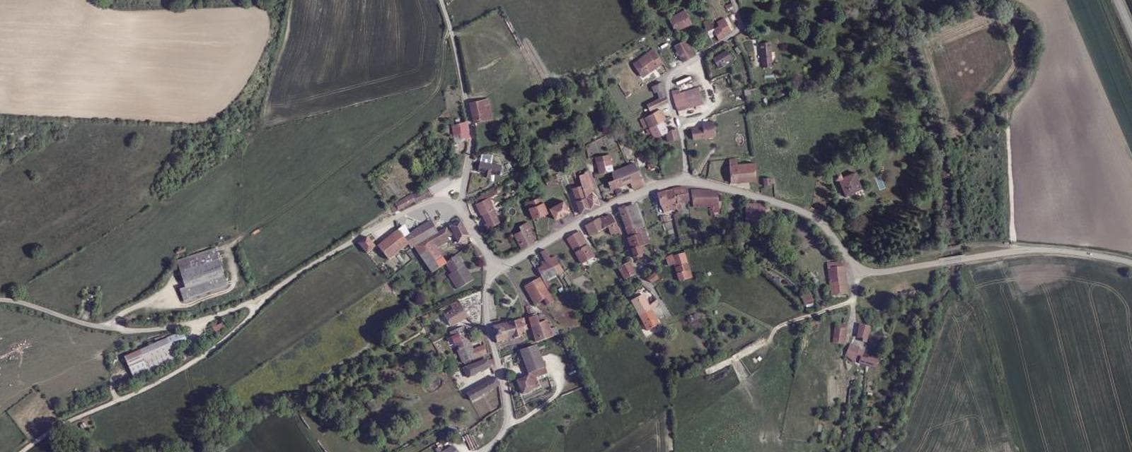 Vue aérienne de Daillancourt (Haute-Marne)