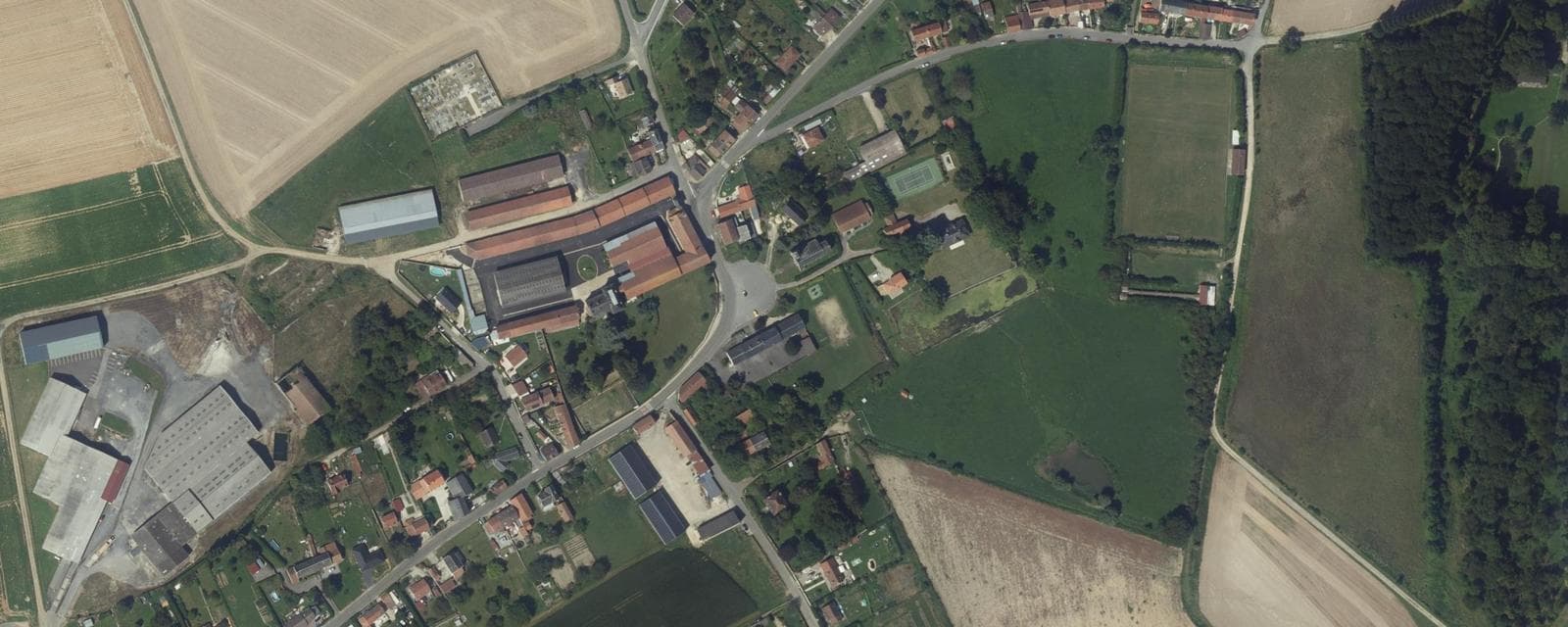 Vue aérienne de Dammard (Aisne)