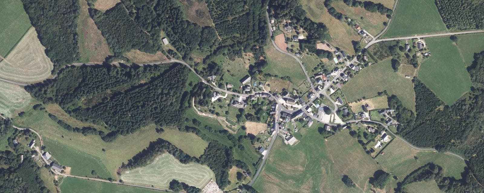 Vue aérienne de Darazac (Corrèze)