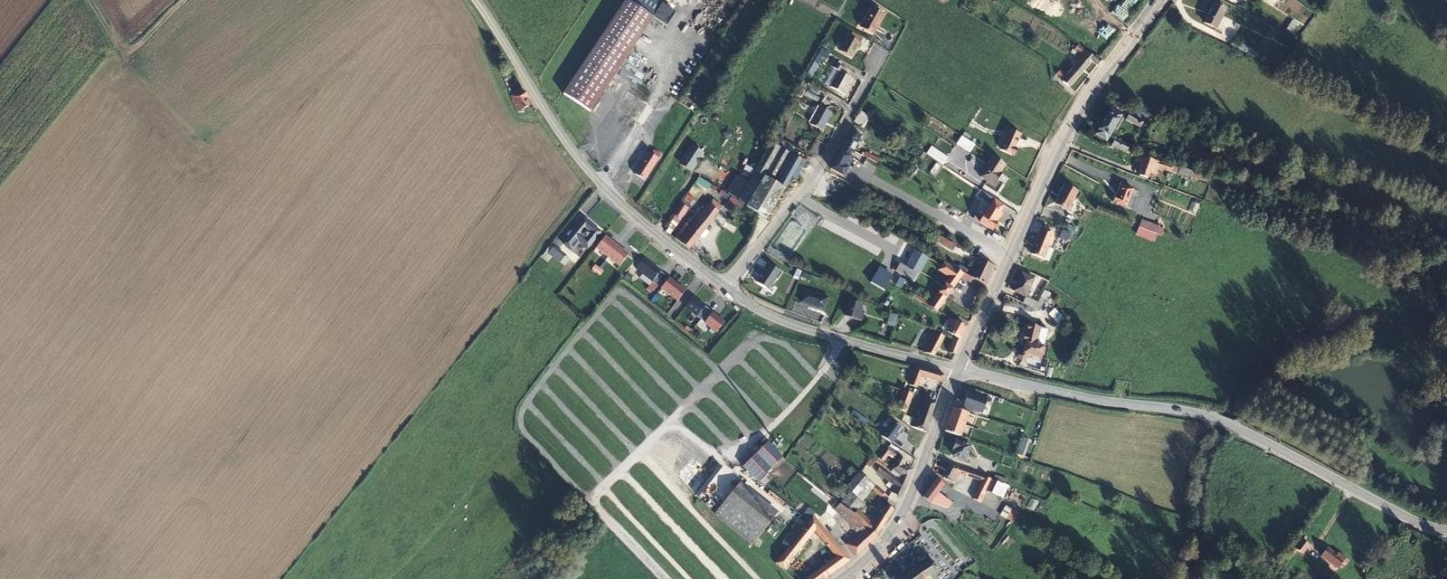 Vue aérienne de Dennebrœucq (Pas-de-Calais)